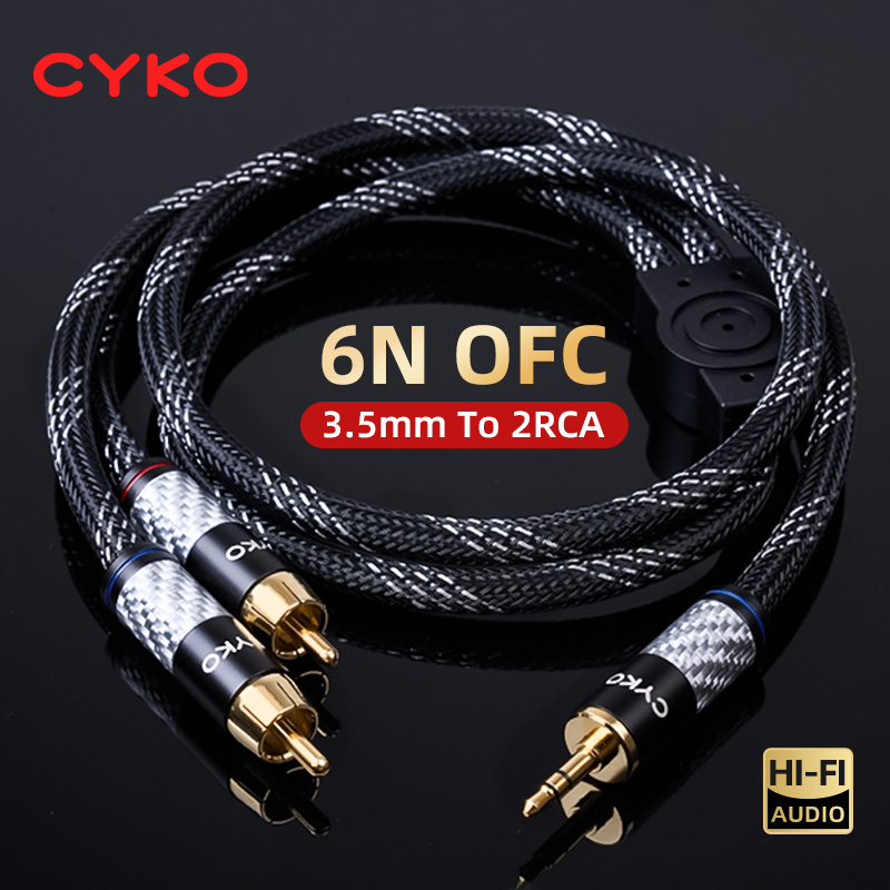 Cable Extension 3.5 - CYKO Cavo audio Hifi 6N OFC