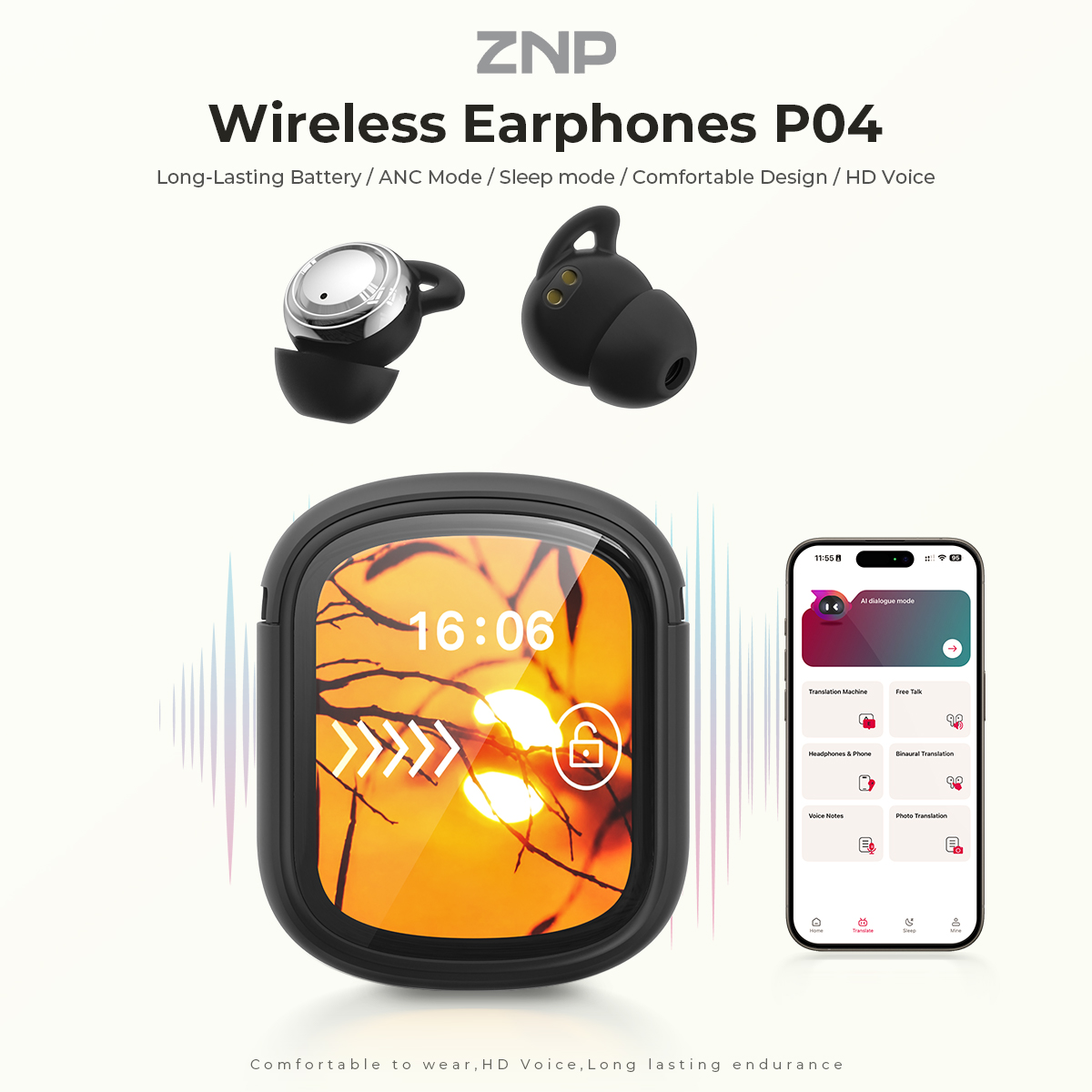 Auricolari ZNP P04 per il Sonn - Earbuds Charging Case recensione e prezzo