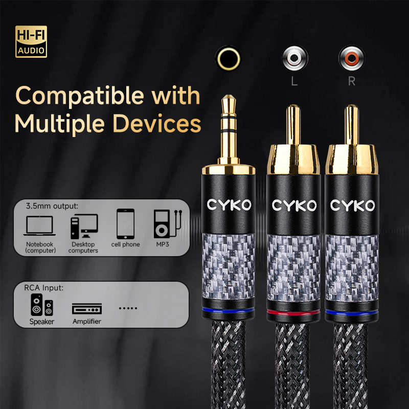 CYKO Cavo audio Hifi 6N OFC da - Cable Extension 3.5 recensione e prezzo